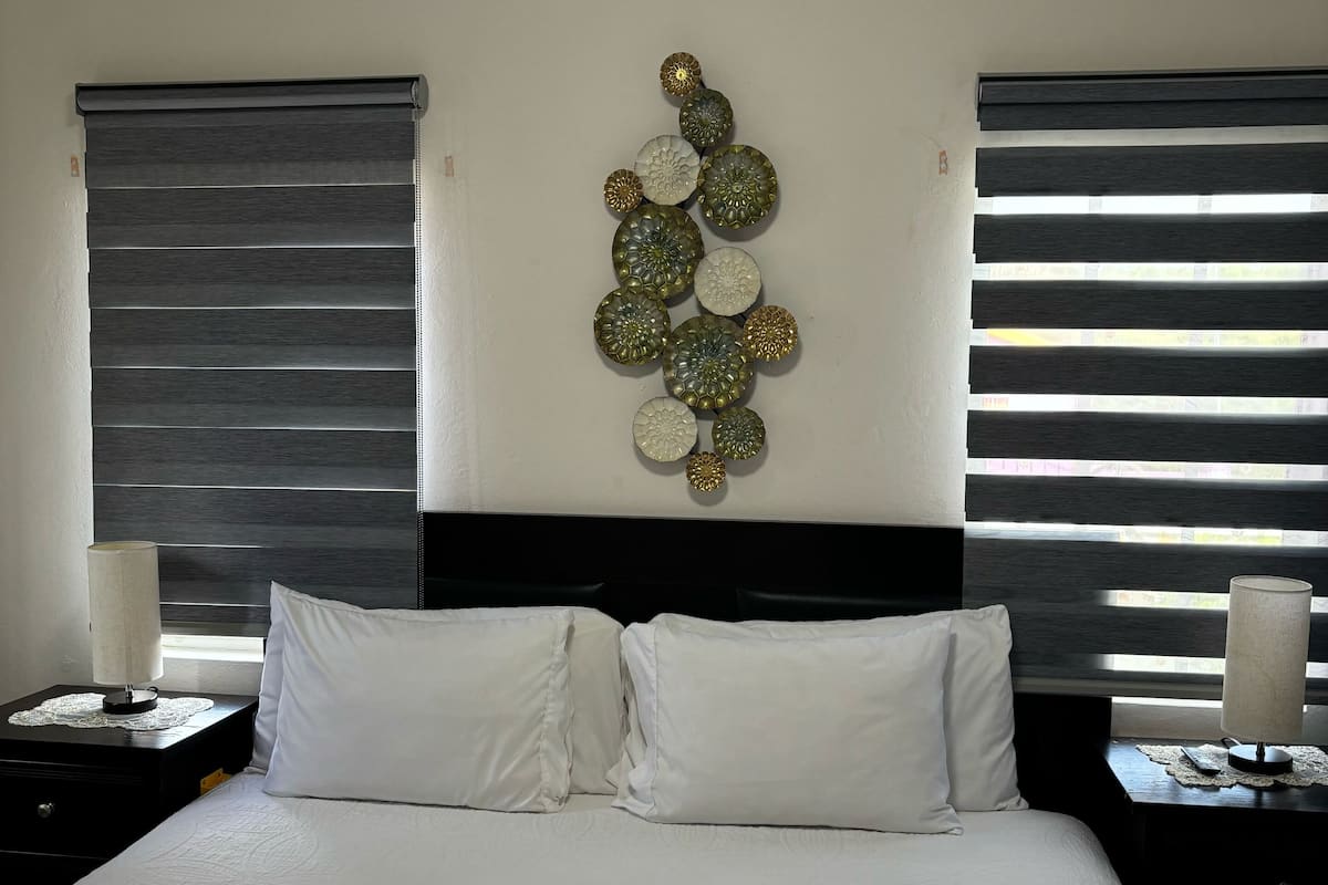 Apartment, 1 King Bed | 1 bedroom, desk, blackout drapes, iron/ironing board