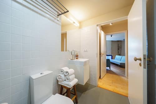Standard Apartment, 1 Bedroom (419) | Salle de bain | Douche, articles de toilette gratuits, sèche-cheveux