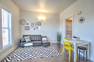 54-inch flat-screen TV with cable channels, TV