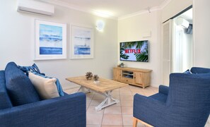 Superior Apartment, 1 Bedroom (No Kids) | Living room - The Newport on Macrossan - Adults Only (Port Douglas)