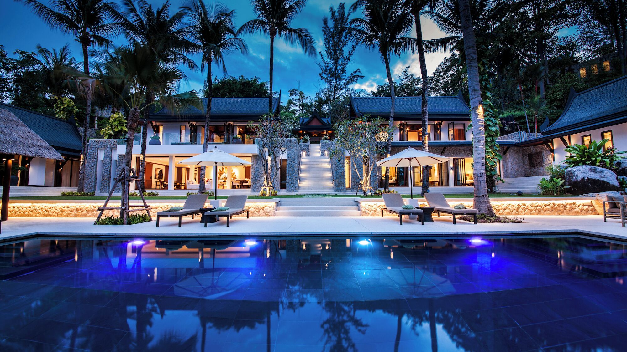 Front of property - evening/night