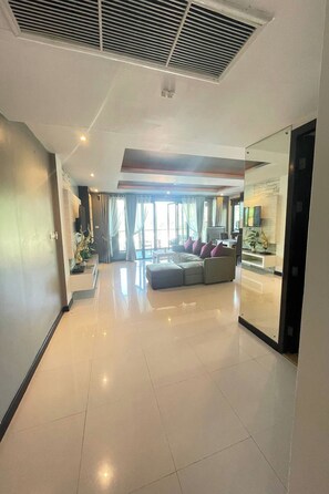 Villa, 2 chambres, vue colline | Salle de séjour