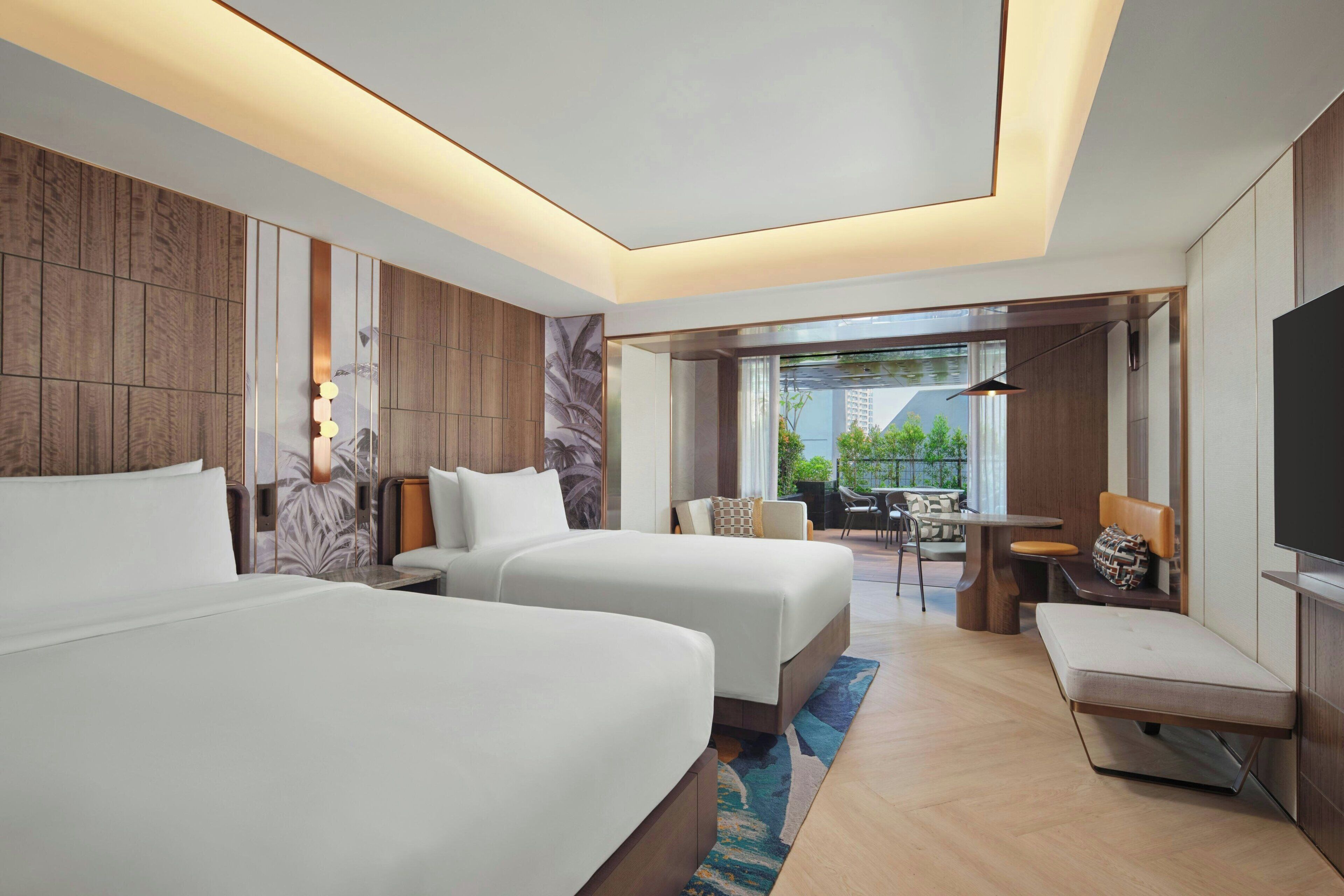 Minibar, in-room safe, desk, blackout curtains