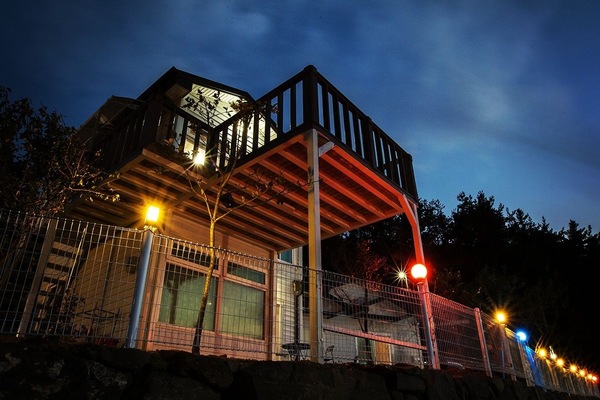 Front of property - evening/night