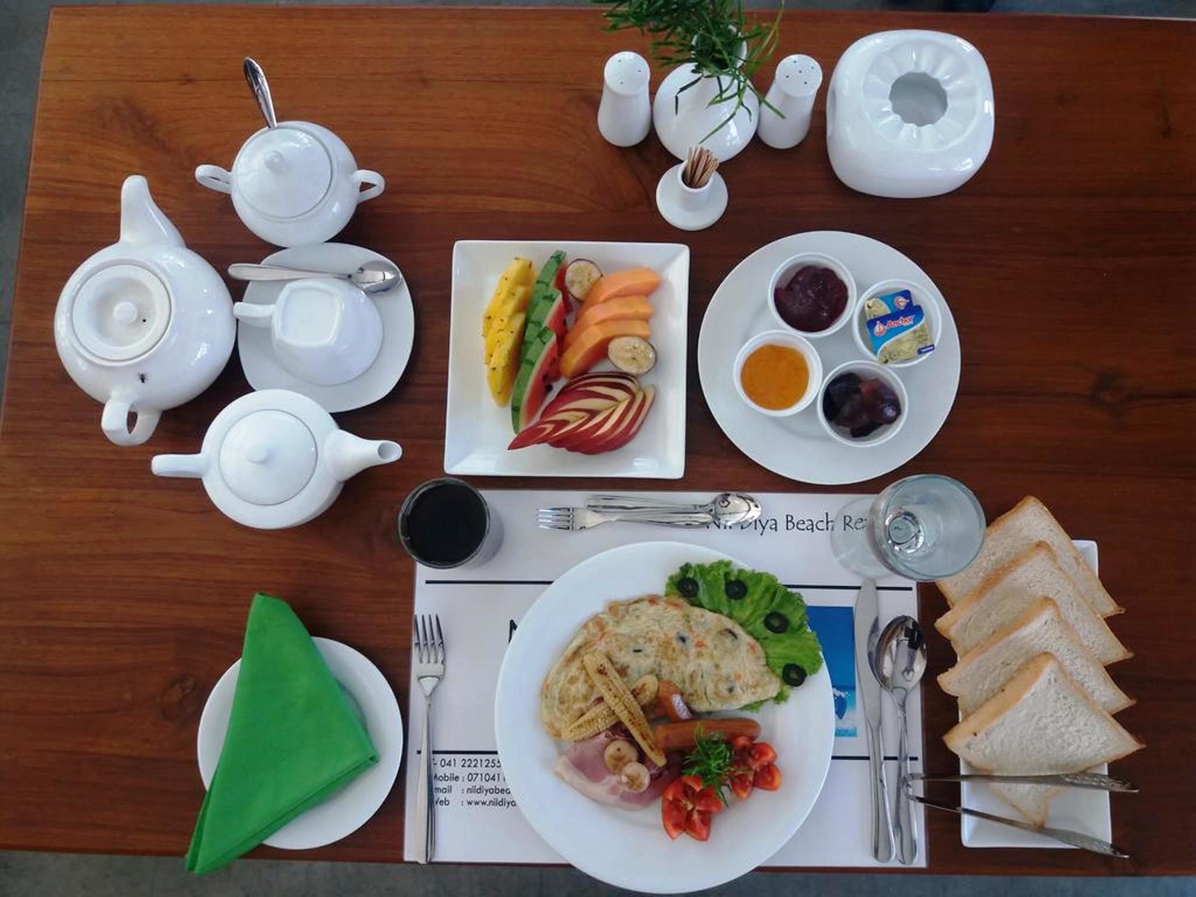 daily english breakfast (usd 8.00 per person)