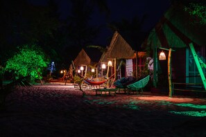 Front of property - evening/night - Bamboo Jam (Koh Rong Sanloem)