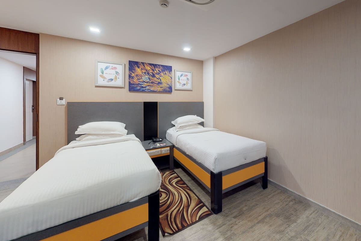 In-room safe, desk, iron/ironing board, rollaway beds