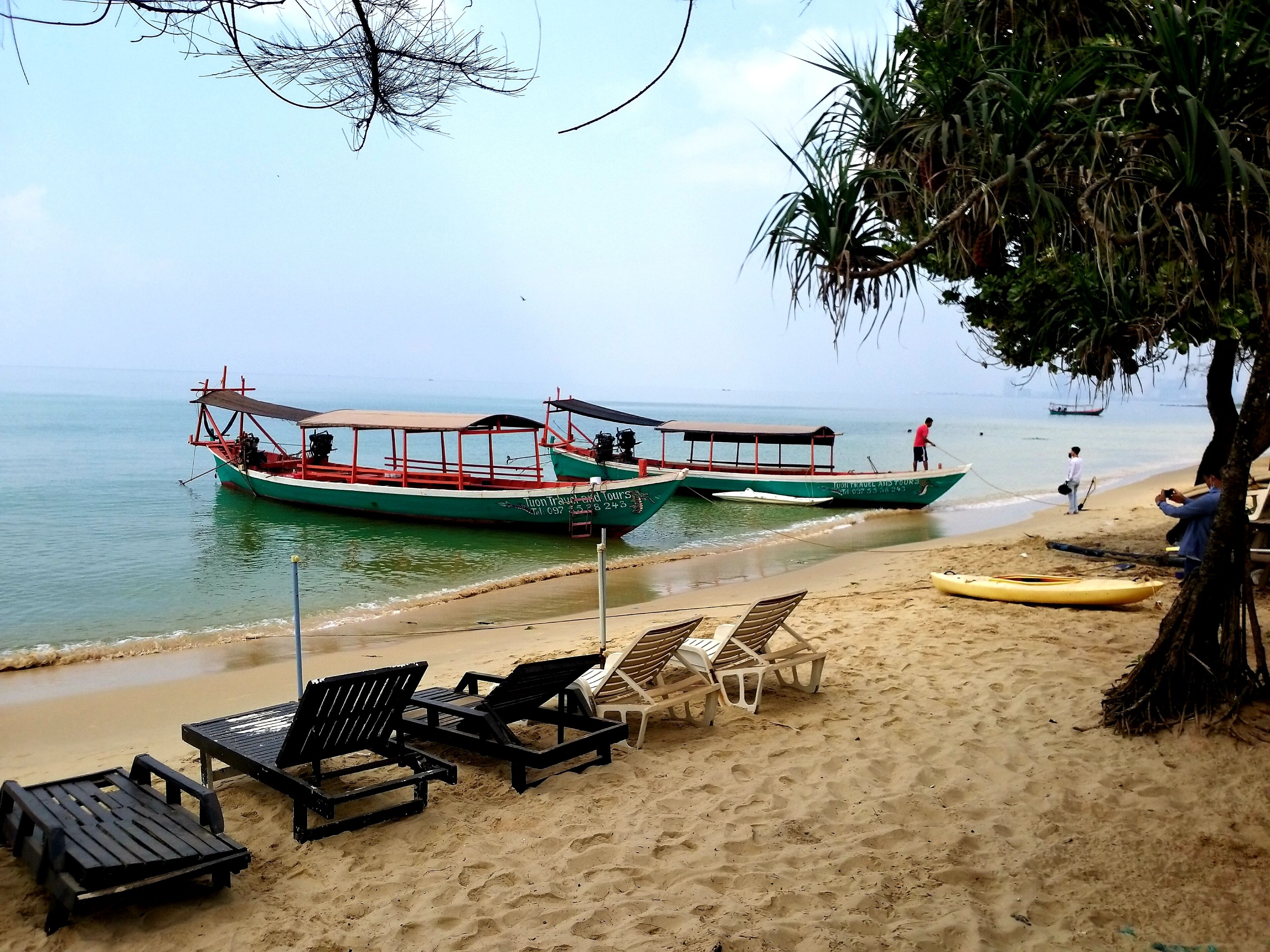 Vista a la playa o el mar