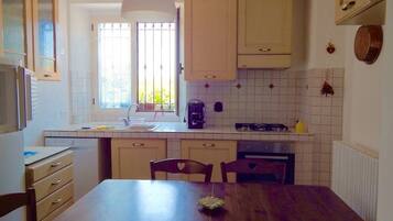 Apartment, 2 Bedrooms | Private kitchenette | Oven, stovetop, dishwasher, cookware/dishes/utensils