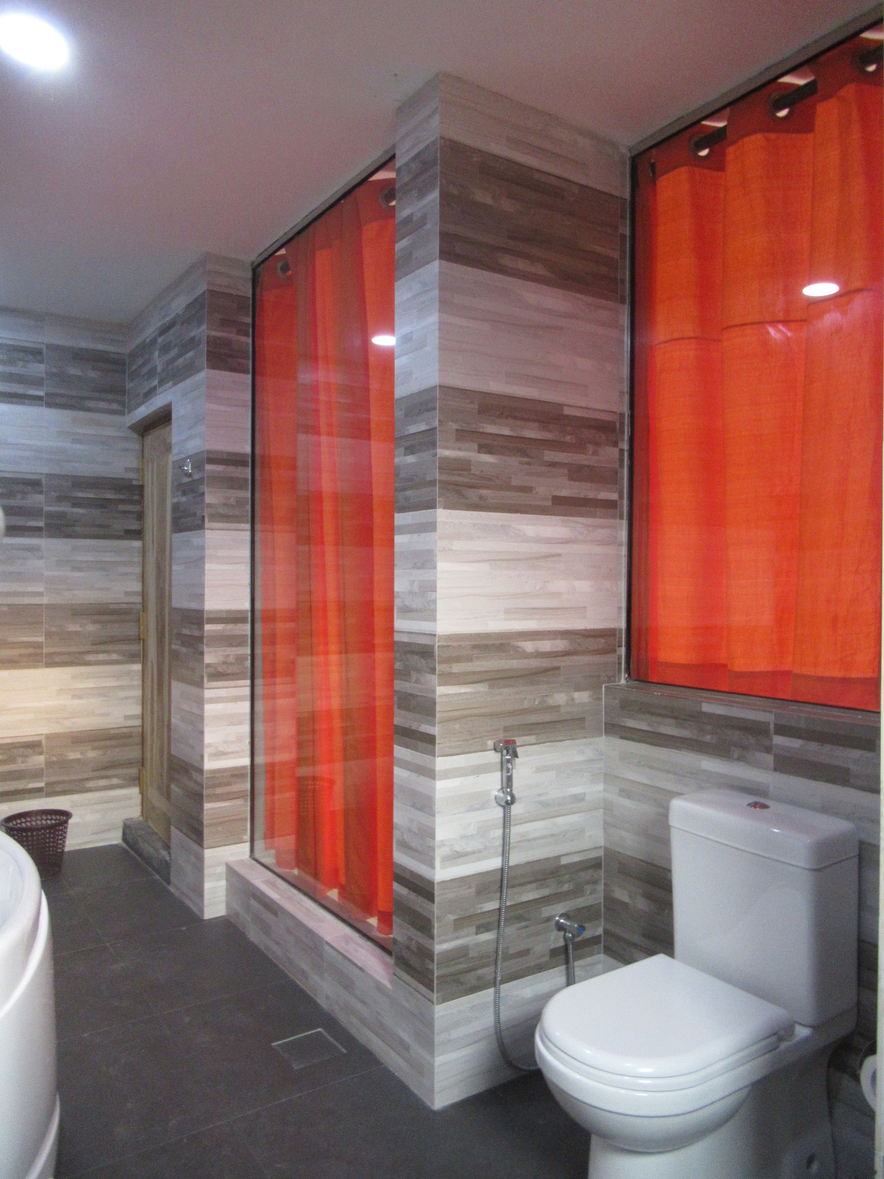 Chambre Standard Double ou avec lits jumeaux, 1 chambre, non-fumeur, vue partielle sur l'océan | Salle de bain