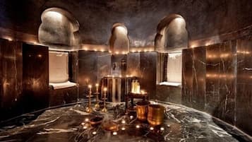 Baño turco/hammam, tratamientos corporales, masajes de tejido profundo