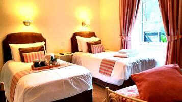 Premium bedding, blackout drapes, iron/ironing board, free WiFi