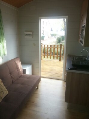 Cabin, Shared Bathroom, River View | Living area - Camping Santa Tecla (A Guarda)