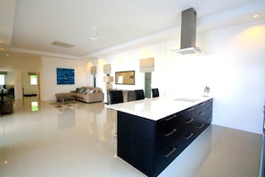 4-Bedroom Pool Villa | Living area | Flat-screen TV