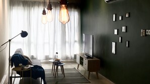 Deluxe-Apartment, 2 Schlafzimmer | Wohnzimmer