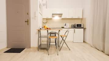 Classic Apartment, 1 Bedroom, Balcony | Private kitchenette | Fridge, microwave, stovetop, dishwasher