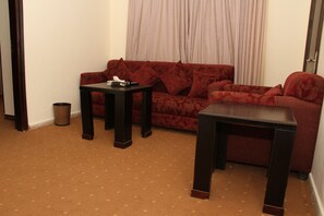 Suite, 2 Bedrooms | Living room | 42-inch LED TV with satellite channels, TV - Jeddah Palace Hotel (Amman)