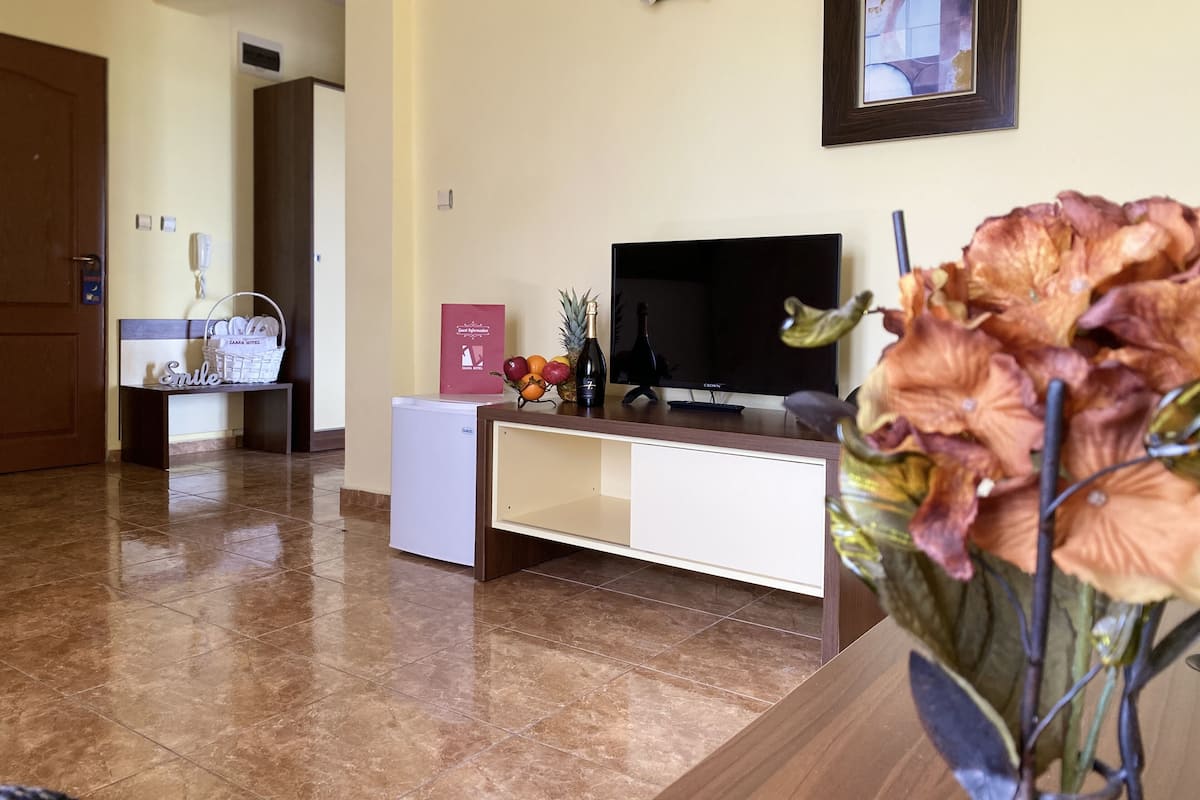 Appartamento, 1 camera da letto, balcone | Minibar, una scrivania, insonorizzazione, ferro/asse da stiro