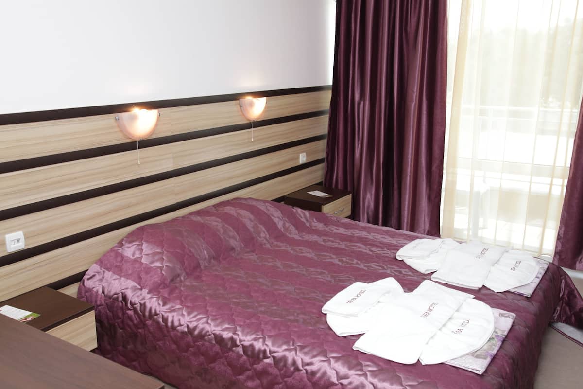 Camera Economy con letto matrimoniale o 2 letti singoli, balcone | Minibar, una scrivania, insonorizzazione, ferro/asse da stiro