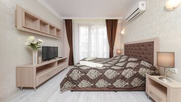 Studio | Zimmersafe, Verdunkelungsvorhänge, schallisolierte Zimmer