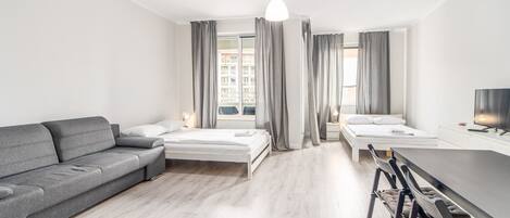 Quadruple Room, 2 Double Beds, Balcony | 1 bedroom, desk, free WiFi