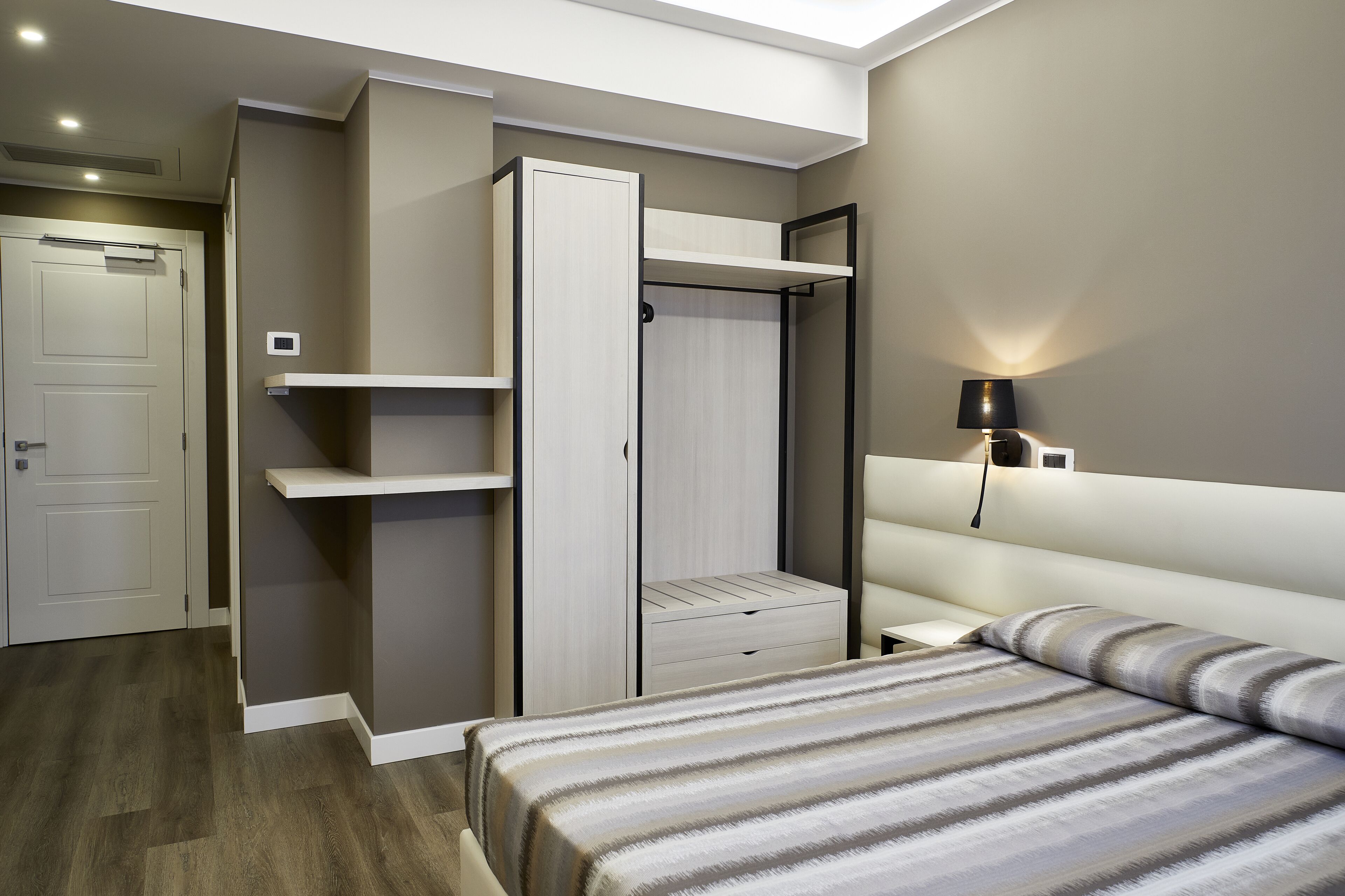 double or twin room | in-room safe, desk, laptop workspace, blackout curtains