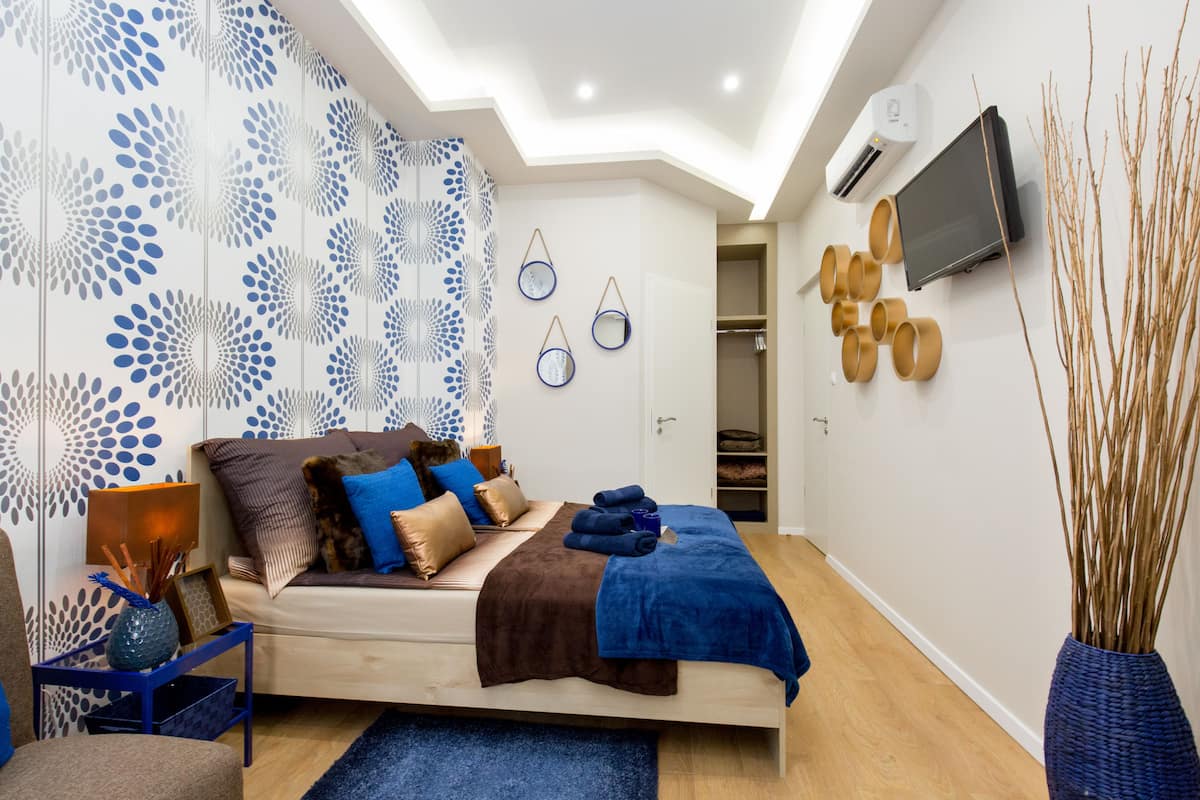 Monolocale Design | 1 camera, insonorizzazione, ferro/asse da stiro, Wi-Fi gratuito