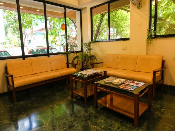 Sitteområde i lobbyen