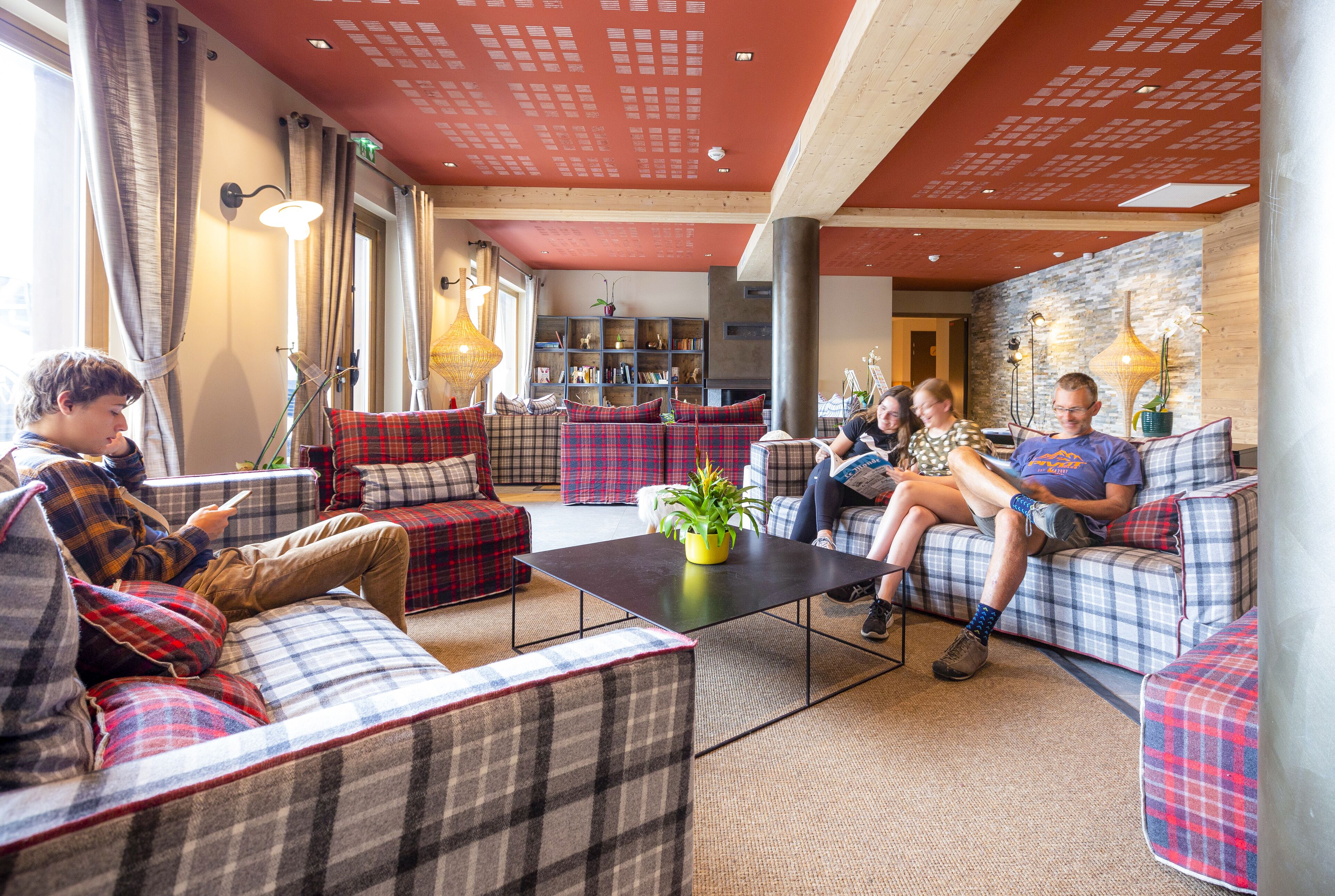 Sitteområde i lobbyen