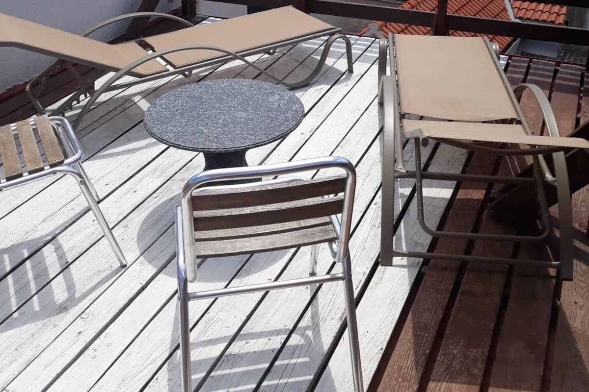 Apartamento superior | Terraço/pátio
