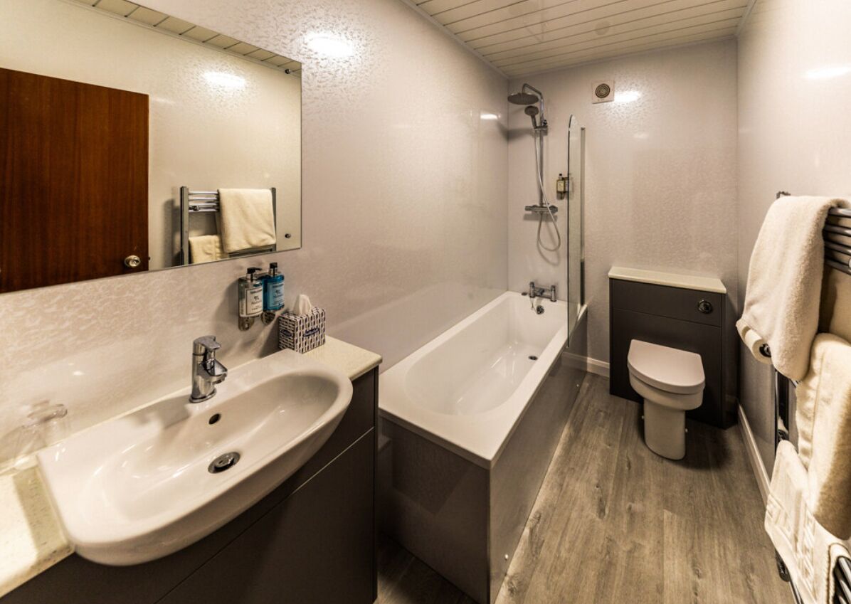 free toiletries, hair dryer, towels