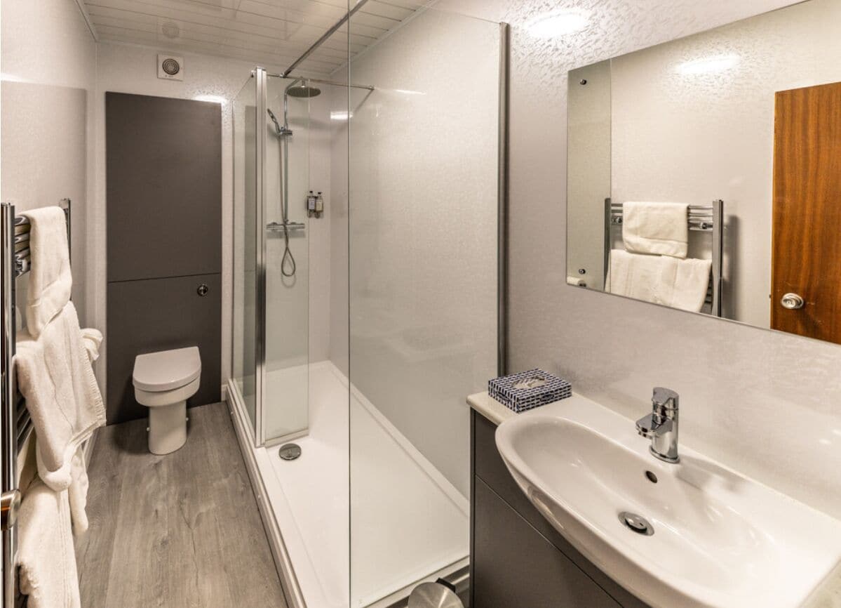 desk, laptop workspace, iron/ironing board, free wifi