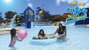 A water park with a water slide and a pool area. - Dar El Goulli (Sousse)
