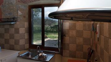 Appartamento, 2 camere da letto | Cucina privata | Frigorifero con congelatore, forno, piano cottura, bollitore elettrico