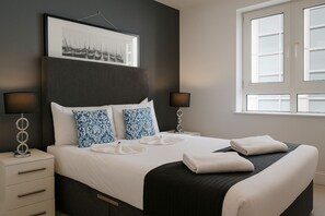 Apartament executiu, 1 dormitori, vistes a la ciutat | 1 dormitori, decoració individual i mobiliari individual