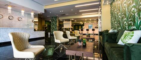 Sitteområde i lobbyen