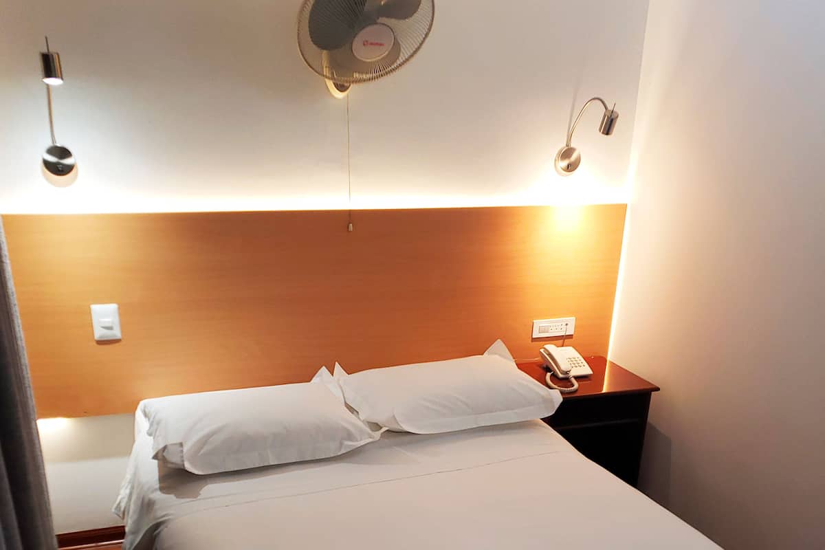 Desk, free WiFi, bed sheets