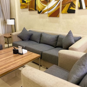 Apartment, Two bedrooms | Living area - Mandarin Al Shamal Hotel Apartments (Riyadh)