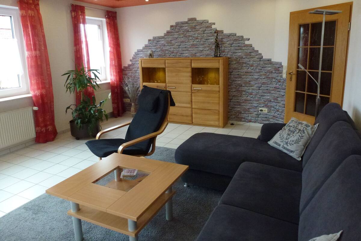 Apartment, Non Smoking (incl. final cleaning fee) | Living area | Flat-screen TV, DVD player