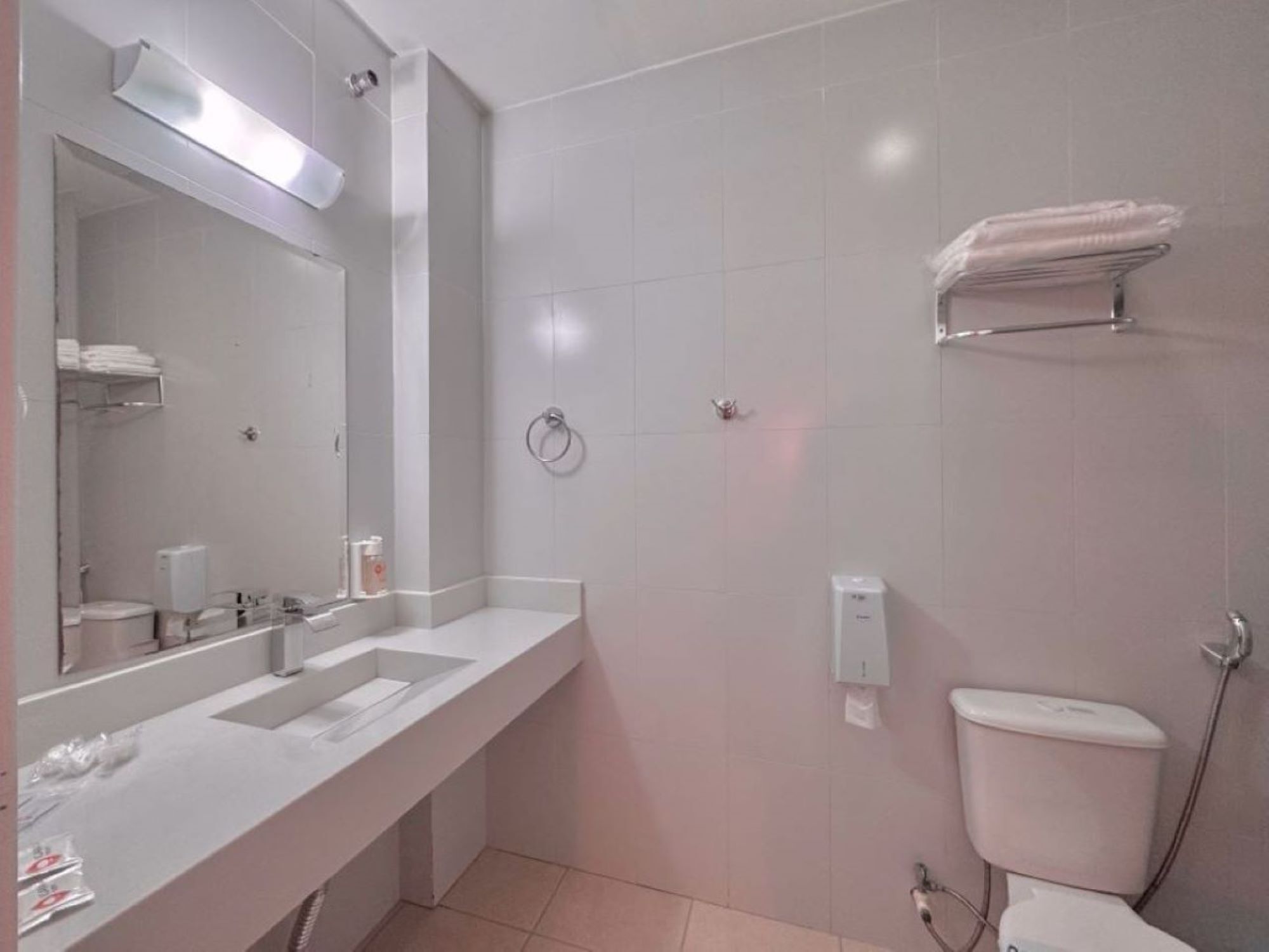 family room | bathroom | shower, rainfall showerhead, free toiletries, bidet