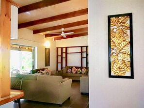 Family House, 3 Bedrooms, Garden View, Garden Area | Living area - Natura Inano Villa (Rarotonga)