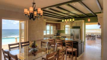 Exclusive Villa, 6 Bedrooms, Ocean View | Private kitchen | Full-sized fridge, microwave, oven, stovetop