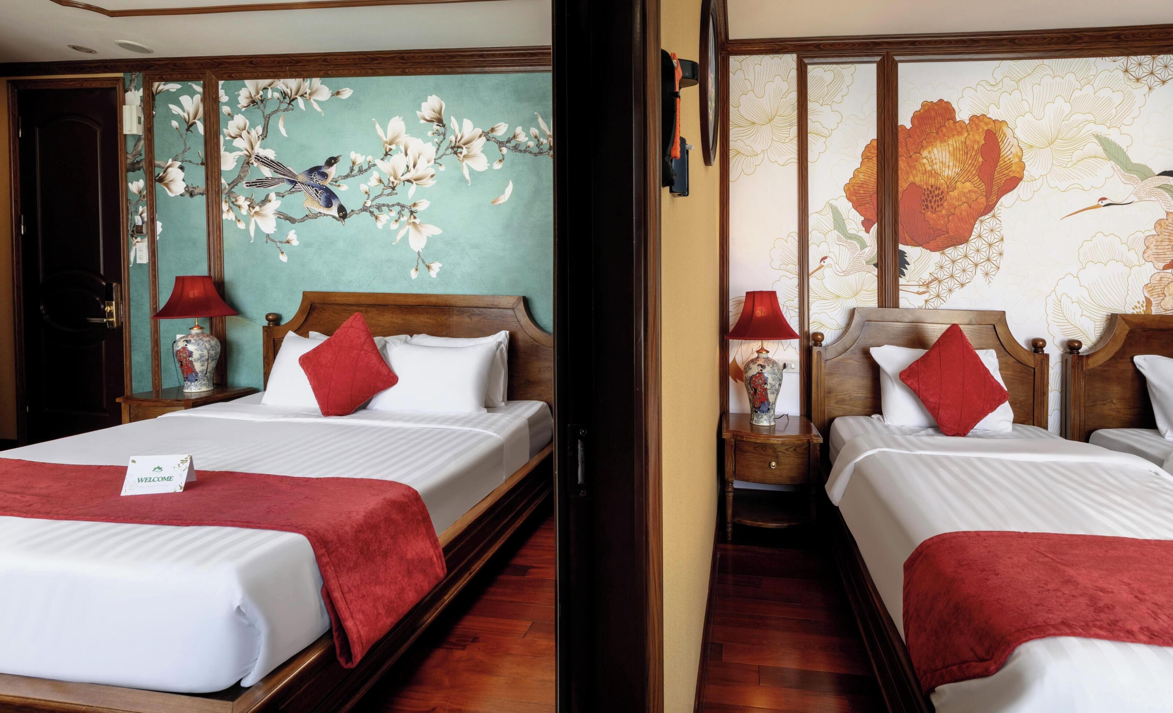 Family Quadruple Room, 2 Bedrooms, Connecting Rooms, Bay View | Premium bedding, minibar, in-room safe, desk