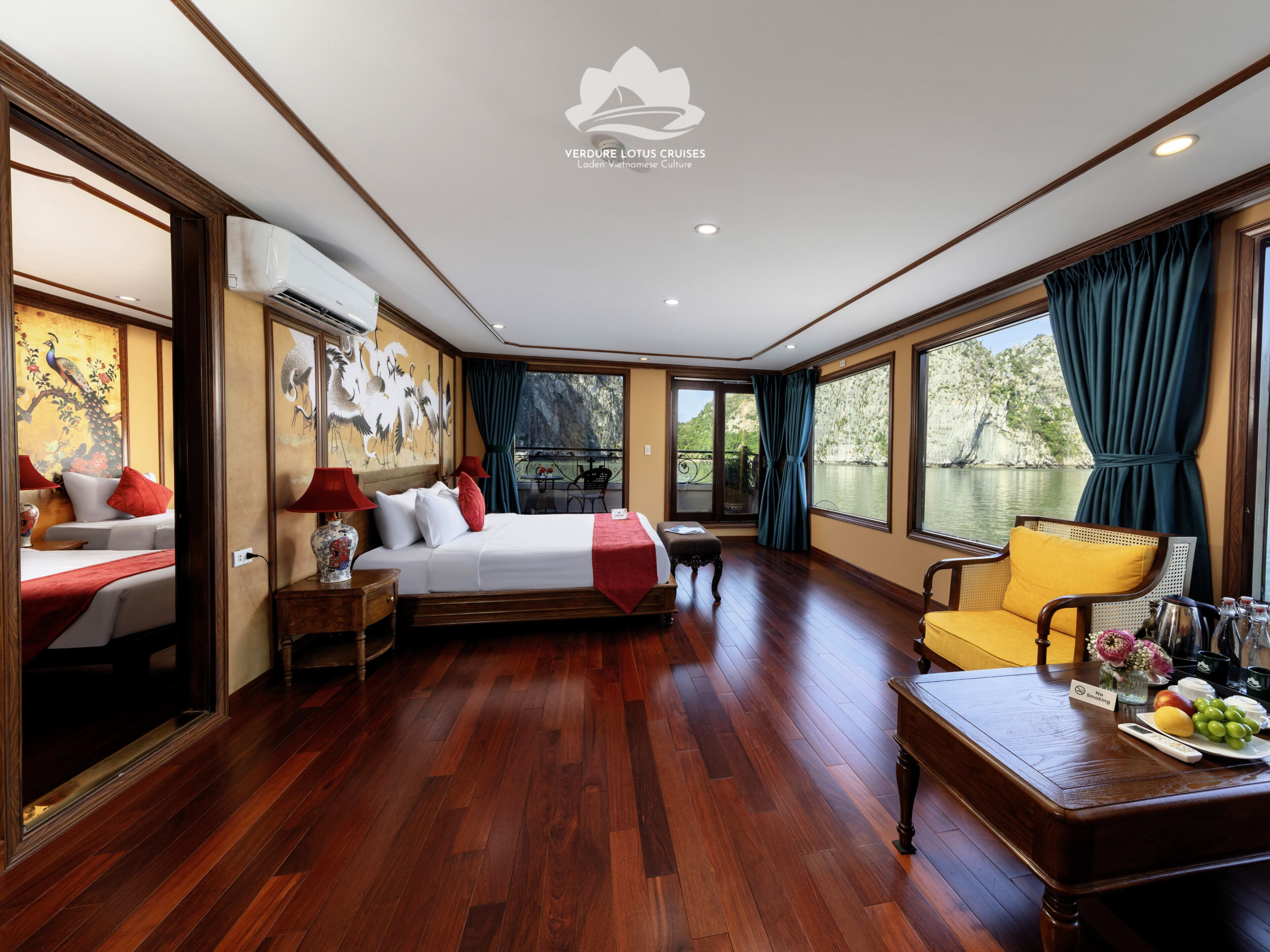 Royal Quadruple Room, 2 Bedrooms, Balcony, Bay View | Premium bedding, minibar, in-room safe, desk