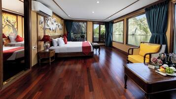 Royal Quadruple Room, 2 Bedrooms, Balcony, Bay View | Premium bedding, minibar, in-room safe, desk