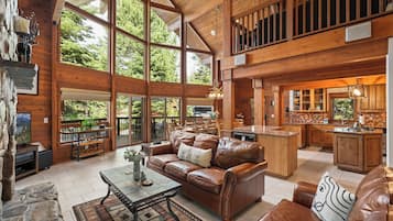 电视、壁炉、书