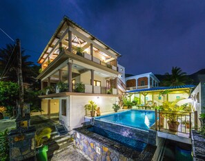 Front of property - evening/night