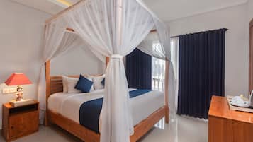Ropa de cama de alta calidad y minibar
