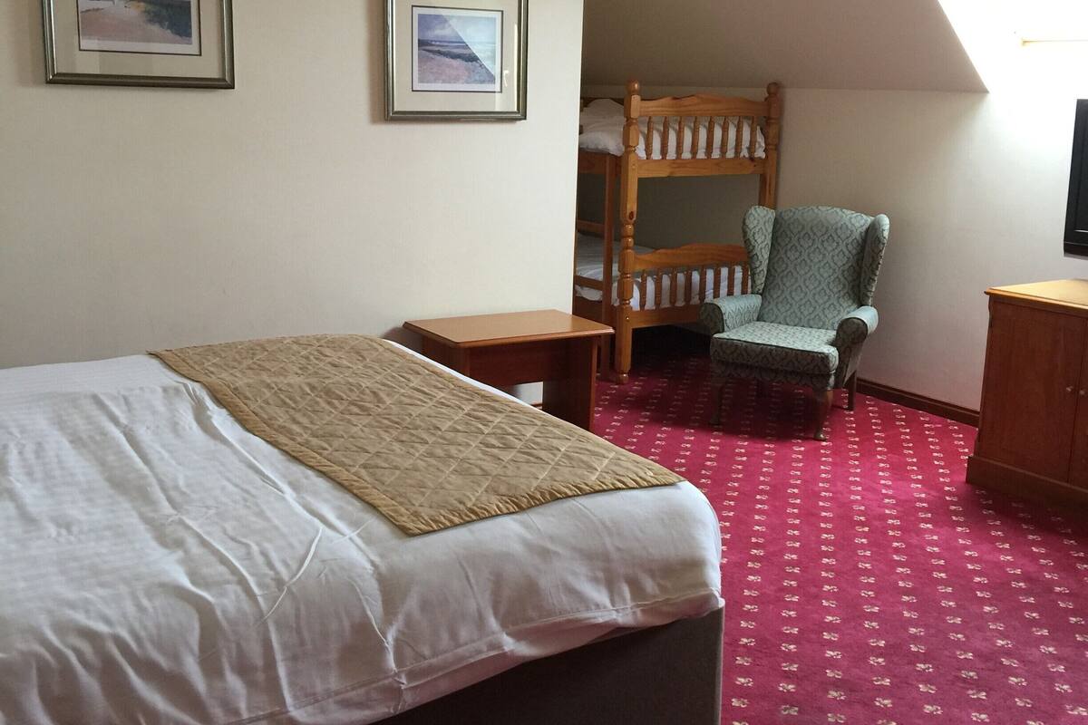 family room (2 adults + 2 children) | 1 bedroom, blackout curtains, iron/ironing board, free wifi