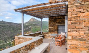 Basic Villa, 1 Queen Bed, Pool View | Terrace/patio - Tinos Pegion House (Tinos)